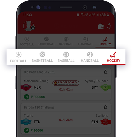 Select your fantasy hockey game